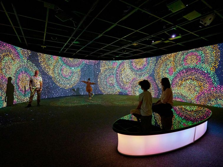 Digital installation in museum