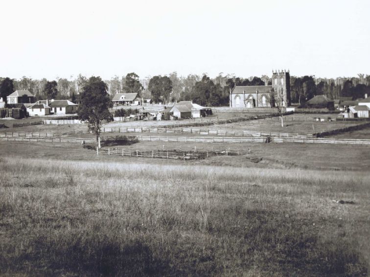 Penrith historic image church and several buildings