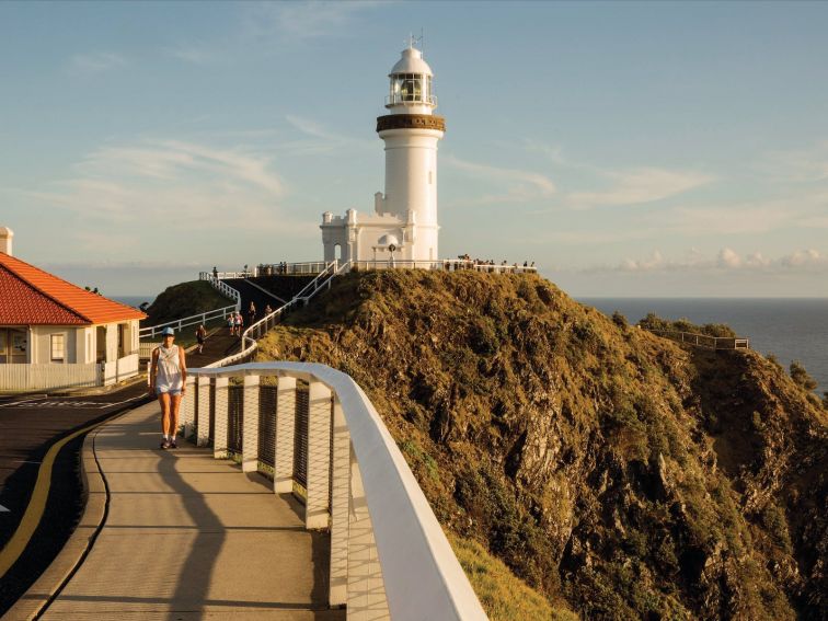 Cape Byron Lighthouse sitting on Australia's most easterly point, Byron Bay