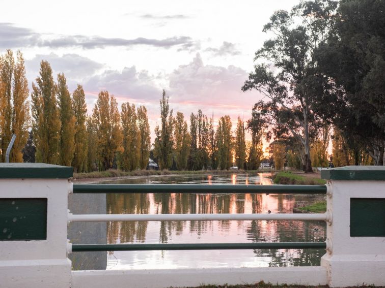 The Main Canal from the Burley Griffin Designed bridge