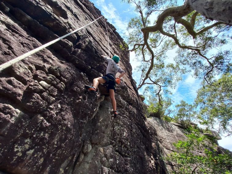 rock climbing