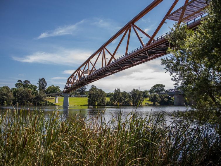 The scenic Yandhai Nepean Crossing, Penrith in Sydney's west