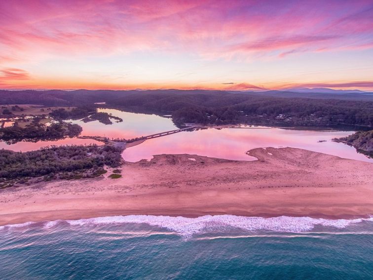 Mogareeka Inlet, Tathra, cycle and walkway