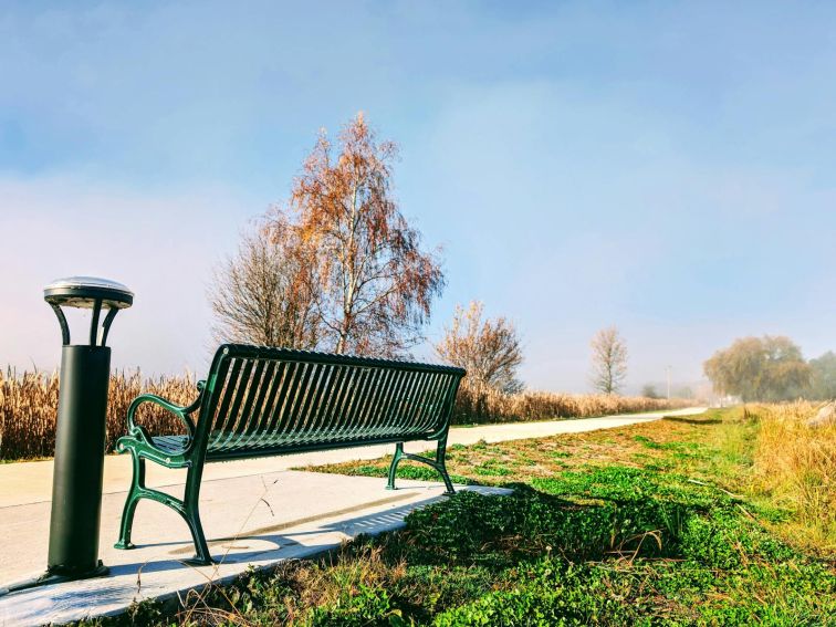 Seat along River Walk