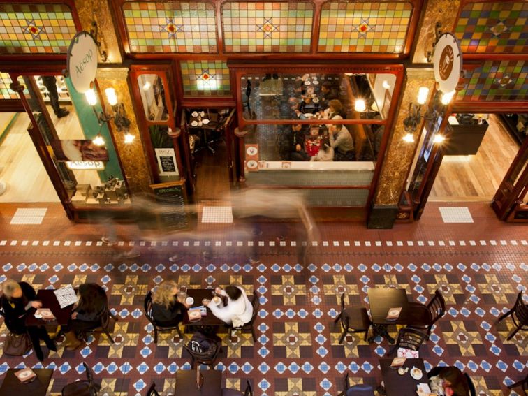 The Strand Arcade inside view of ground floor