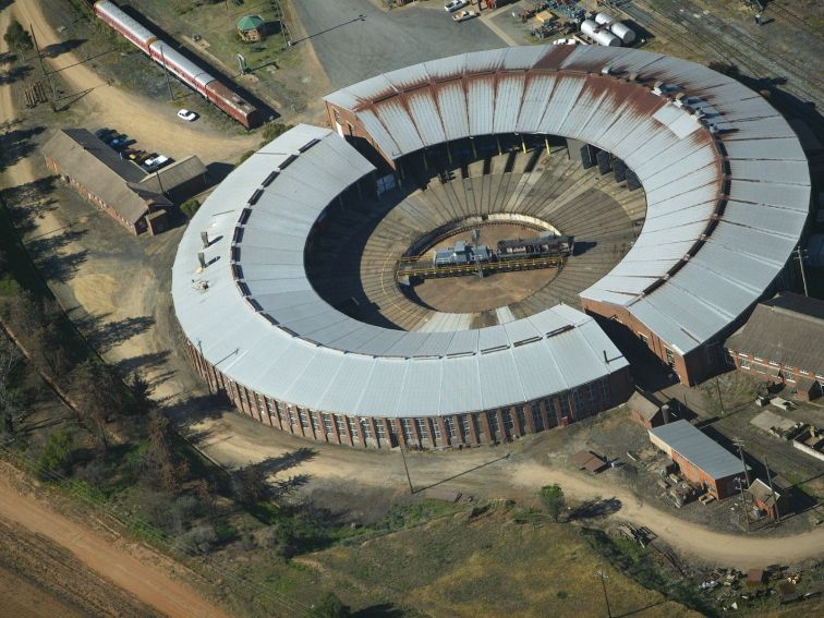 Roundhouse Museum Aerial