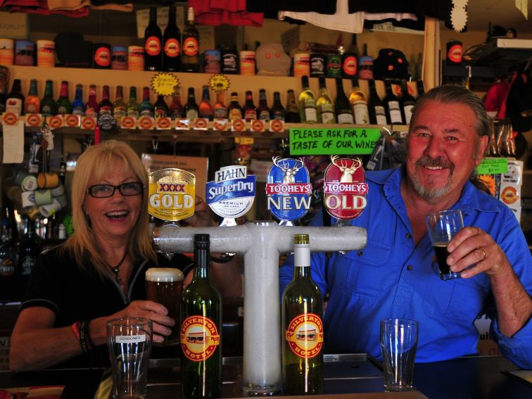 Publicans of the Silverton Hotel - Peter and Patsy Price