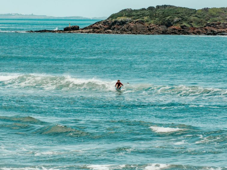 Surfing at North Wall