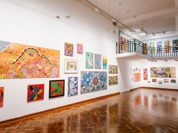 Internal view of the Wollongong Art Gallery