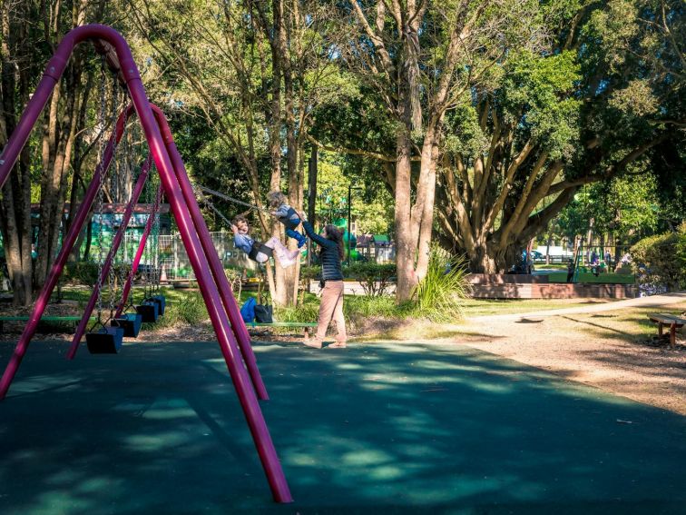 Family friendly swings