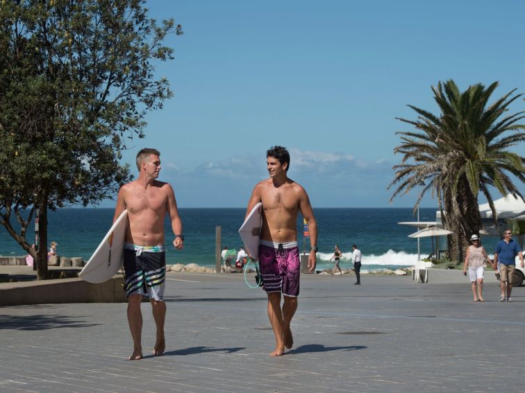 Surfing at North Cronulla Beach