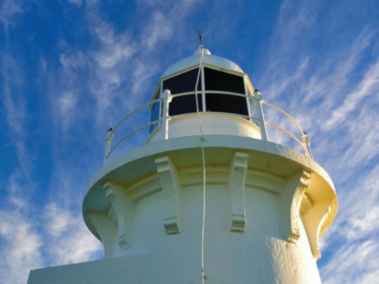 looking up from the bottom of Ballina Lighthouse