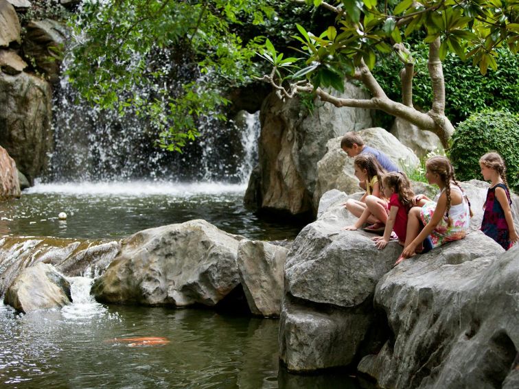 Children at the Chinese Gardens