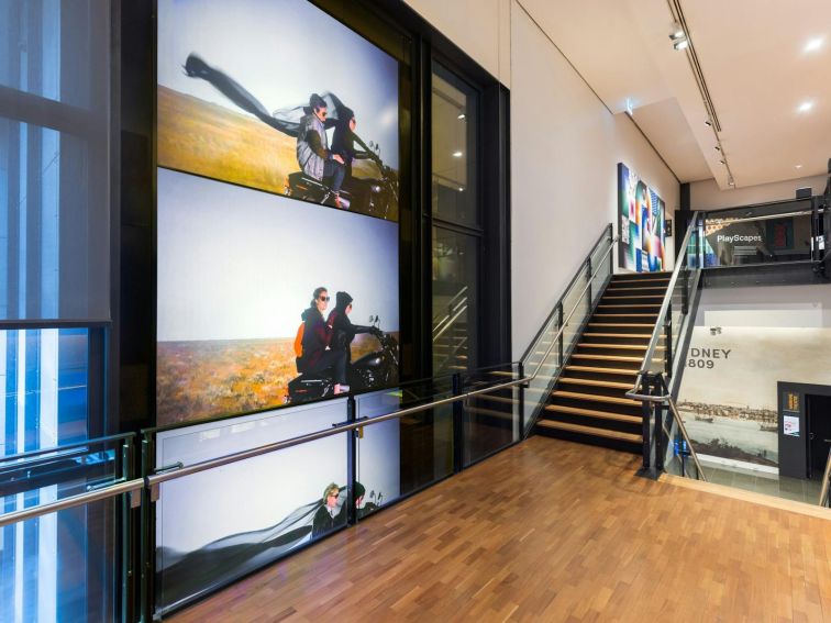 Stairway in museum