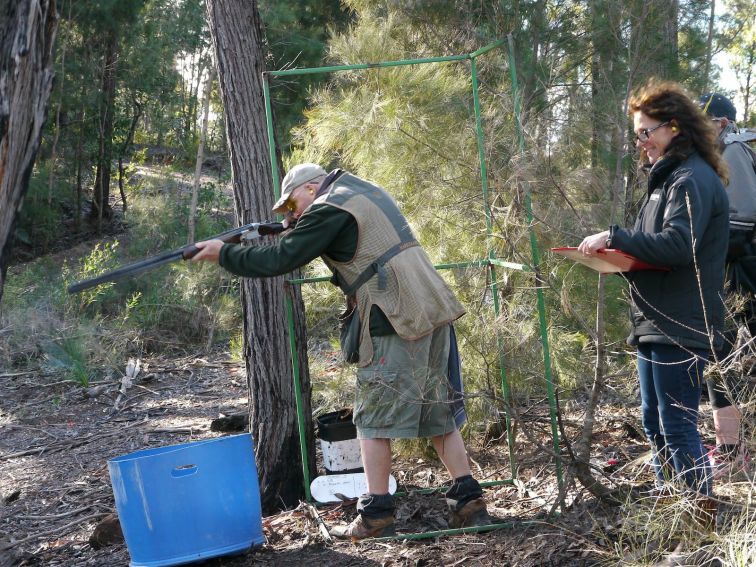 Clay target shoot