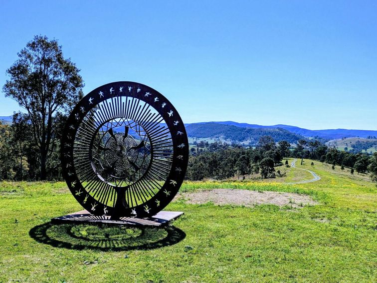 Centred Earth Scupture by Sam Anderson