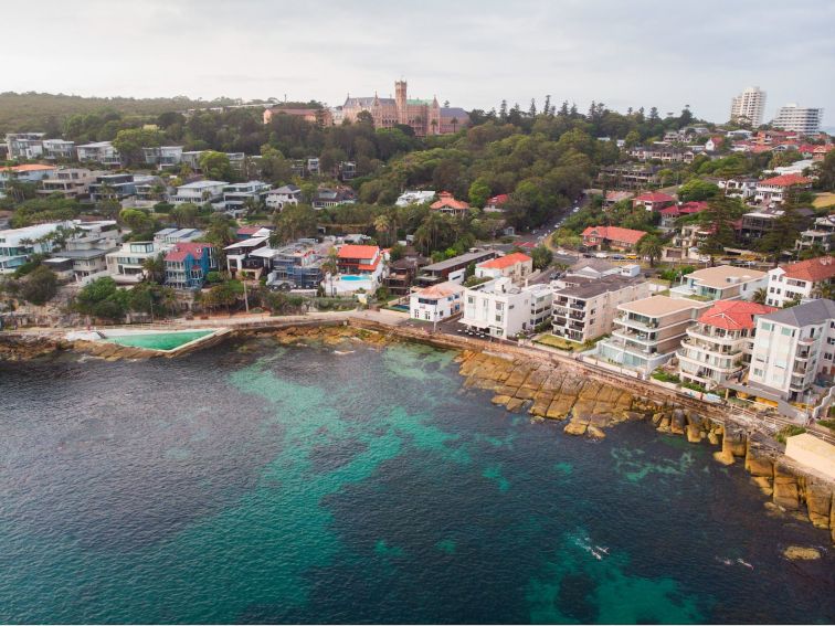 Aerial photo of Fairy Bower