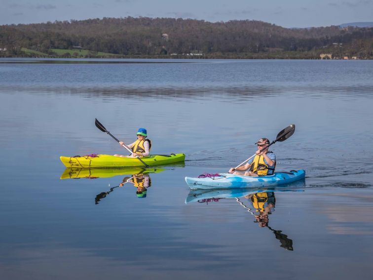 Merimbula Lake, kayaking, Sapphire Coast