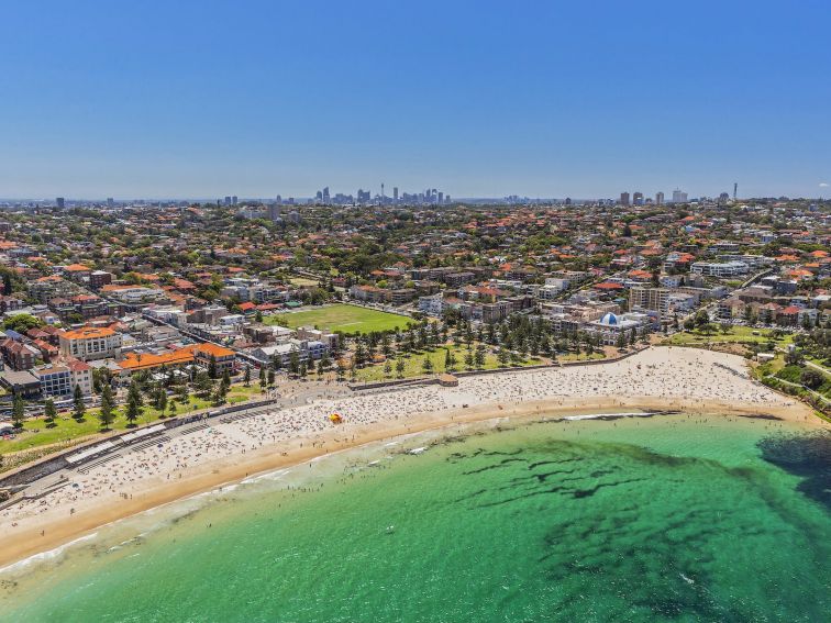 Aerial view of Coogee Beach