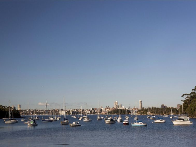 Boats docked at Sirius Cove, Mosman