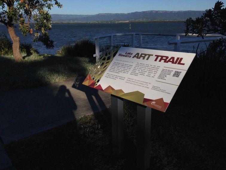 Plaque at Lake Illawarra