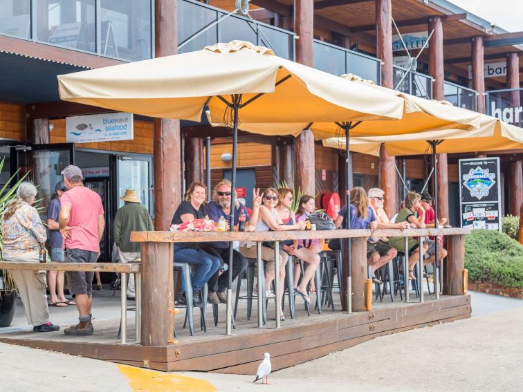 Bermagui Fishermen's Wharf, Bermagui harbour, restaurants, Sapphire Coast NSW