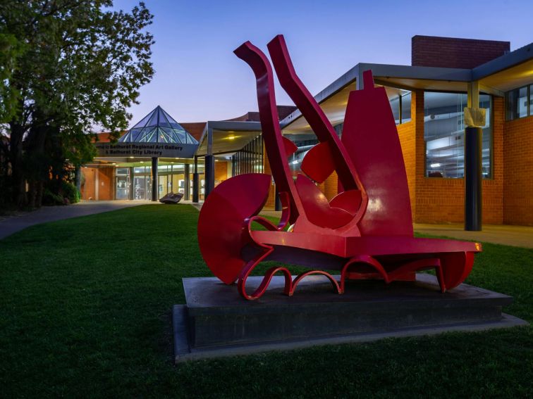 BRAG forecourt by night. Photo: David Roma