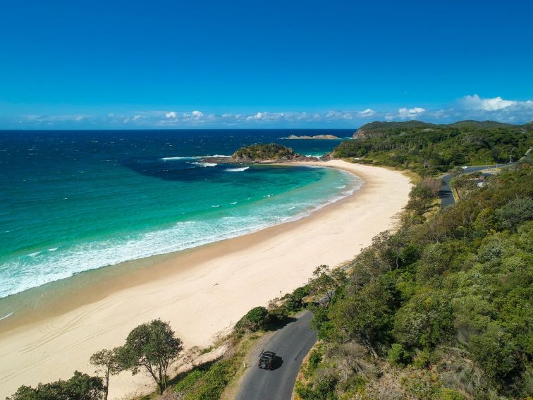 Number One Beach at Seal Rocks