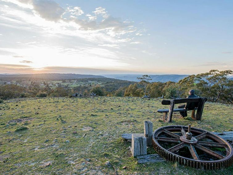 Bald Hill lookout, Hill End Historic Site. Photo: John Spencer