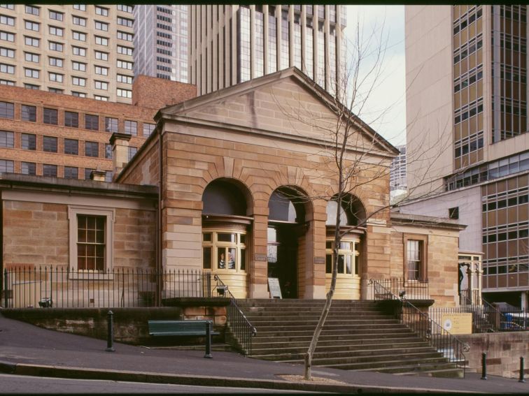 Exterior of historic court