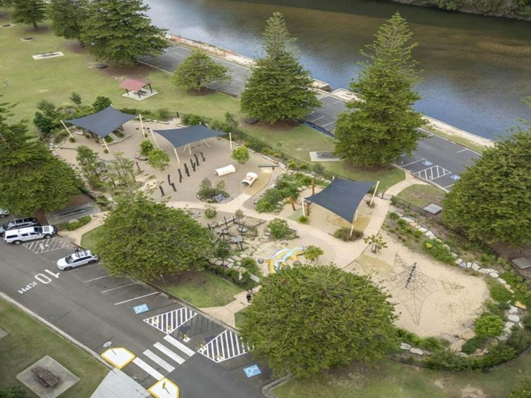 Aerial view of playground at Bobbin Head, not far from Bobbin Head Visitor Centre. Photo: John