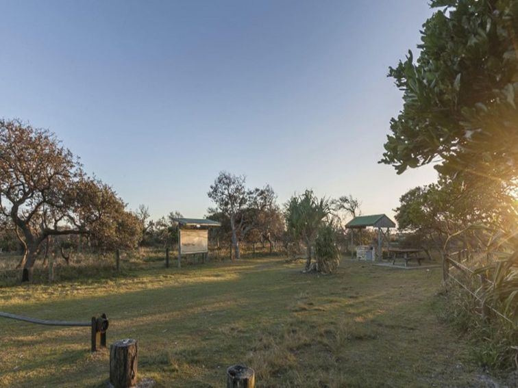 Sunrise over Broadwater Beach picnic area in Broadwater National Park. Photo: Murray Vanderveer