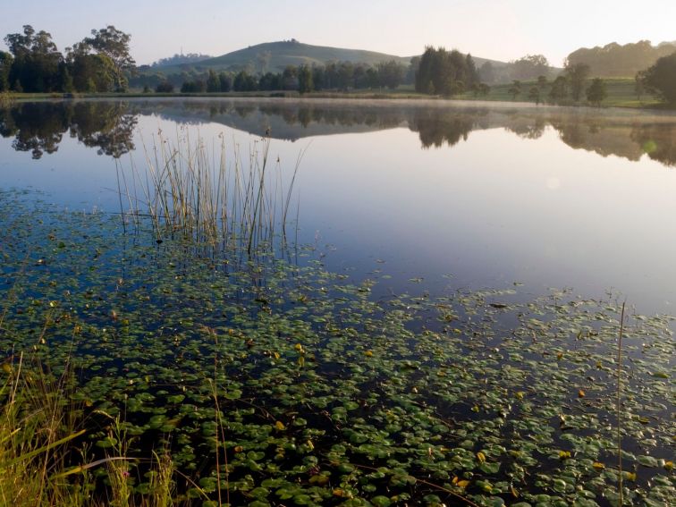 Views to Mount Annan across Lake Fitzpatrick