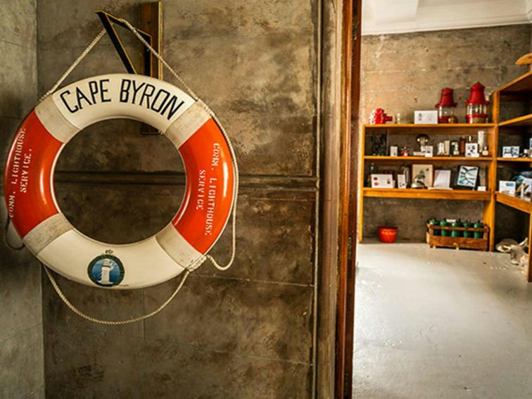 A life saving buoy at Cape Byron Lighthouse Museum, Walgun Cape Byron State Conservation Area.