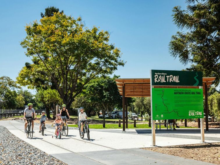 Murwillumbah Rail Trail rest stop