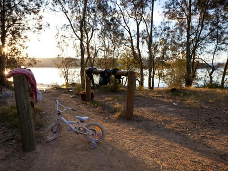 Red Gum campground bike, Clyde River National Park. Photo: Lucas Boyd &copy; DPIE