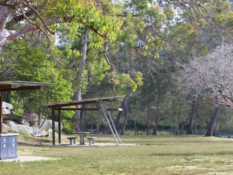 Picnic shelter and barbecue at Currawong Flat picnic area in Royal National Park. Photo: Nick Cubbin