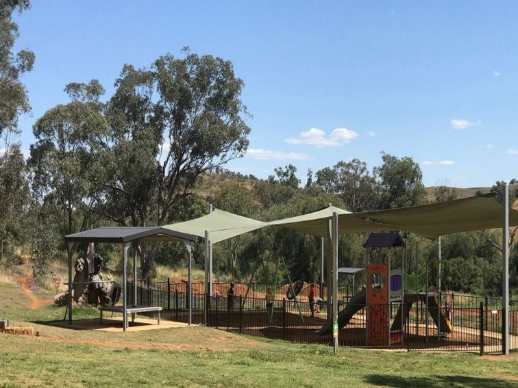 Photograph of mountain bike playground for the kids