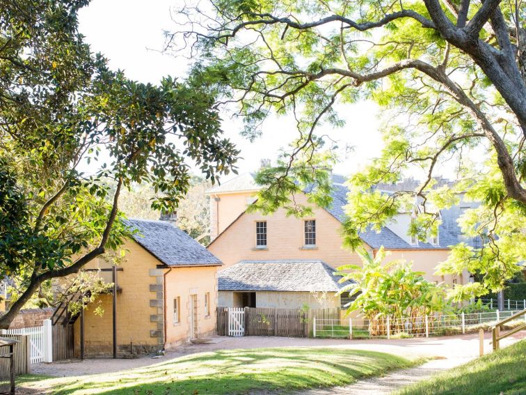 View of Vaucluse House and service wing