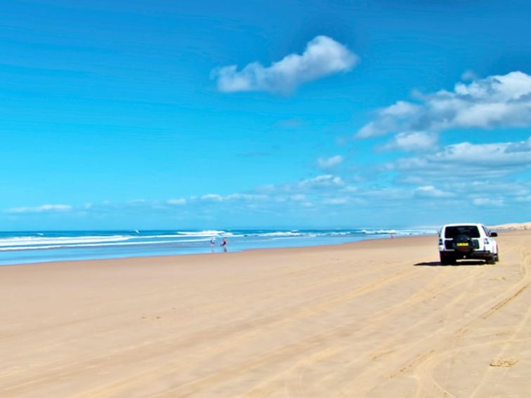 Beach 4WD driving, Worimi Conservation Lands. Photo: John Spencer &copy; DPIE