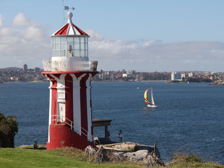 View across the harbour towards North Head Sydney Harbour National Park