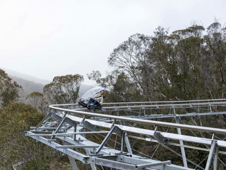 First rides on Thredbo Alpine Coaster