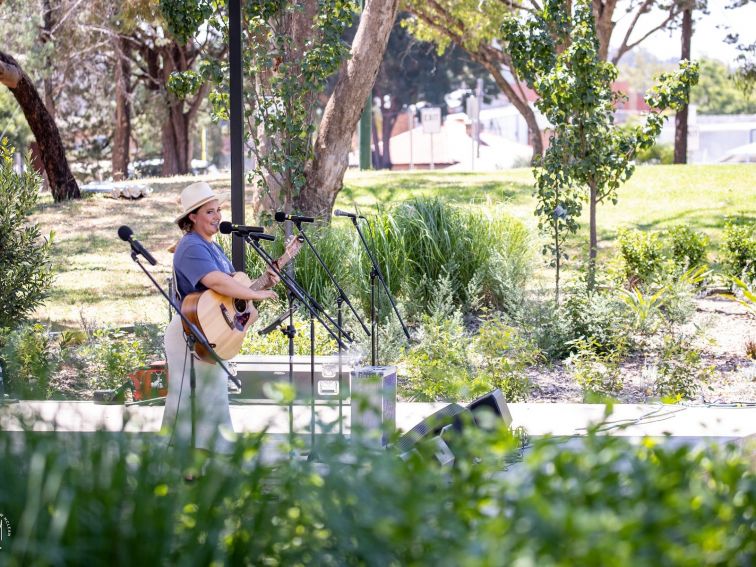 Stuart McWilliam Community Stage - Burley Griffin Community Gardens