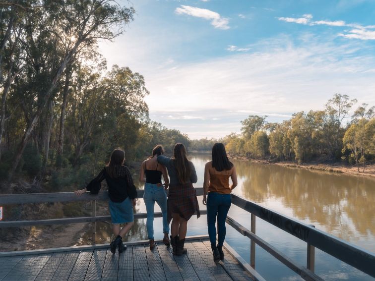 Moama wharf on the Murray River