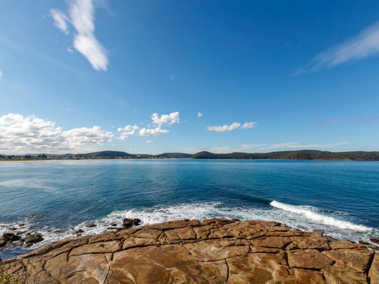 Scenic coastal views of Broken Bay from Umina Beach