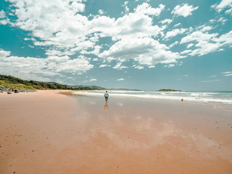 Walking on Park Beach