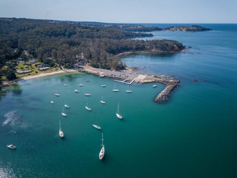 Quarantine Bay and Boat Ramp, Eden, Fishing ramp, swimming,  NSW south coast, Sapphire Coast