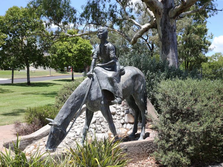 Dorothea Mackellar on Horse