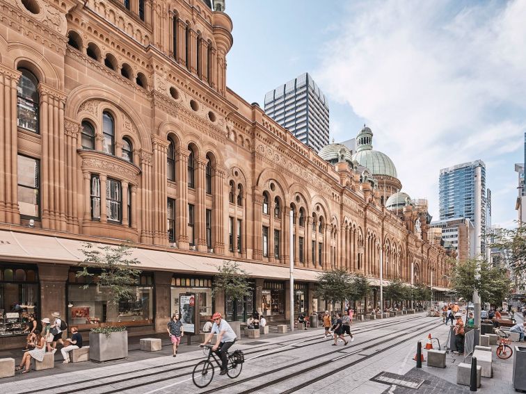 Queen Victoria Building outside view from George Street