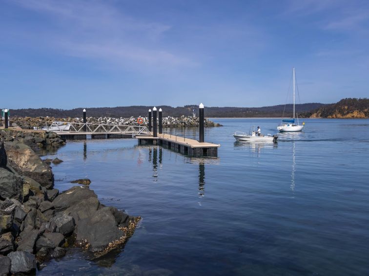 Quarantine Bay and Boat Ramp, Eden, Fishing ramp, swimming,  NSW south coast, Sapphire Coast